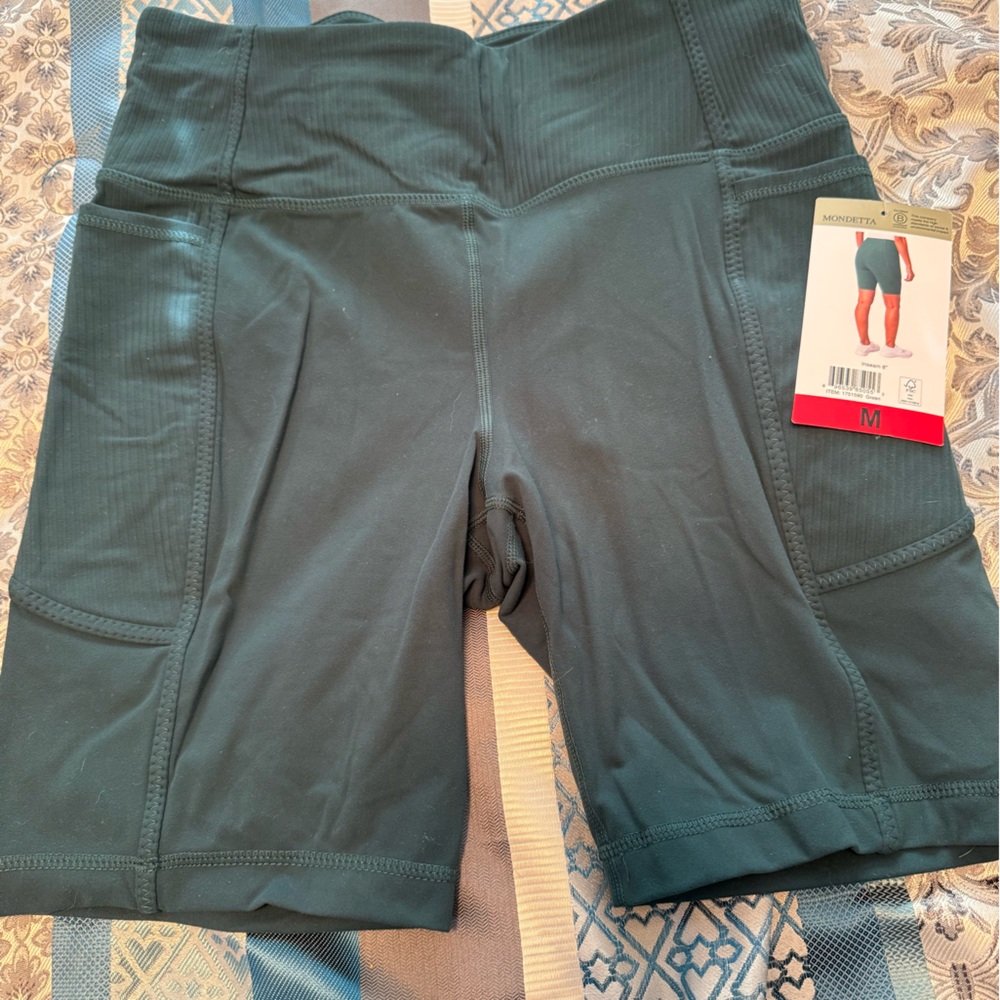 Dark Green Athletic Shorts